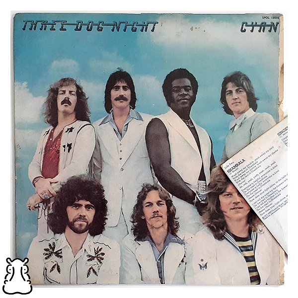 LP Three Dog Night - Cyan - Disco de Vinil 1974 Encarte - Hm