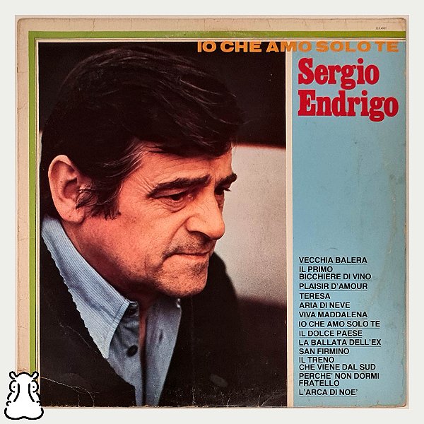 LP Sergio Endrigo - Io Che Amo Solo Te Disco Vinil 1982 - Hm