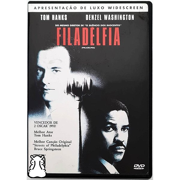 DVD Filme Filadélfia - Philadelphia - Tom Hanks - 1997 - Hm