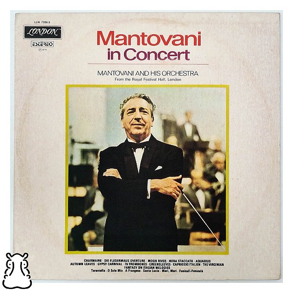 LP Mantovani In Concert - Disco de Vinil 1971 - Hm