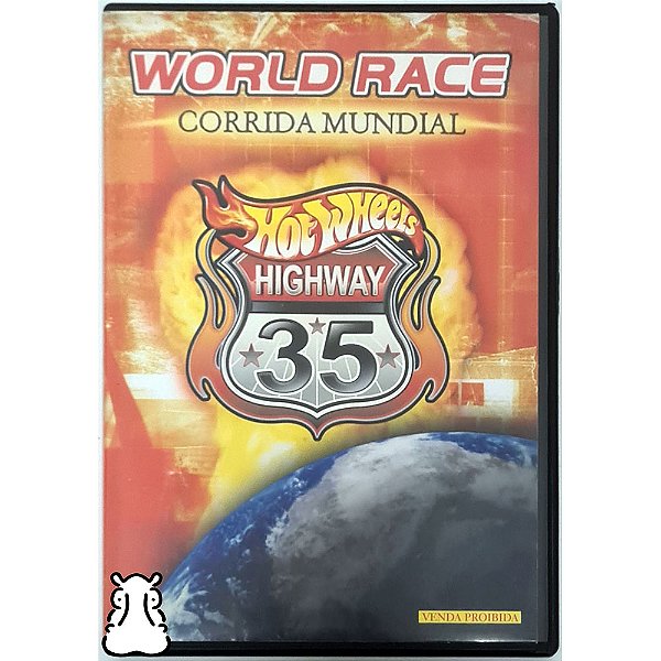 DVD Filme World Race - Corrida Mundial - Hot Wheels - Hm