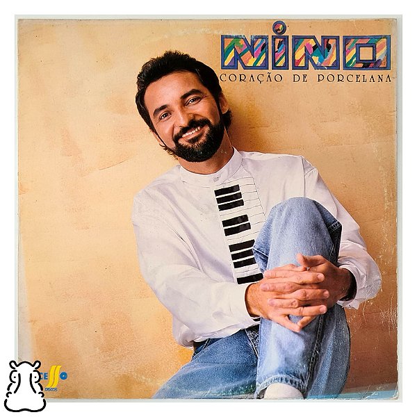 LP Nino - Coração de Porcelana - Vinil Dedicatória 1993 - Hm