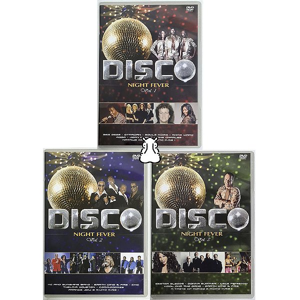 3 DVDs Disco Night Fever - Volumes 1, 2 e 3 - Hm