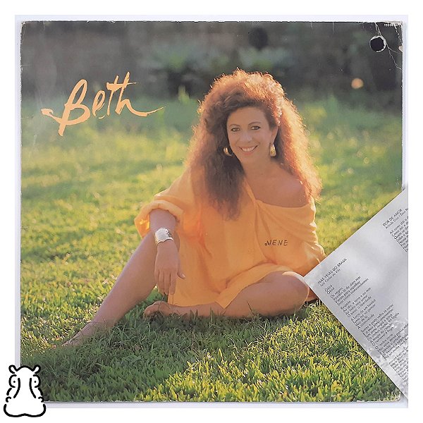LP Beth Carvalho - Beth - Disco de Vinil 1986 Encarte - Hm