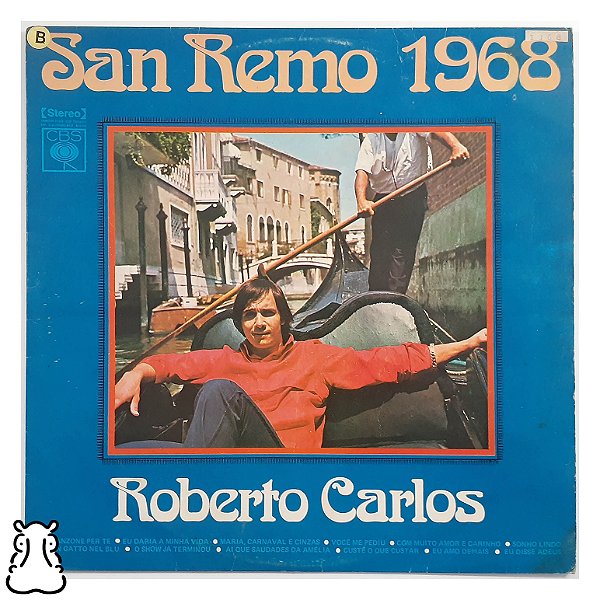 LP Roberto Carlos - San Remo 1968 - Disco Vinil 1975 - Hm