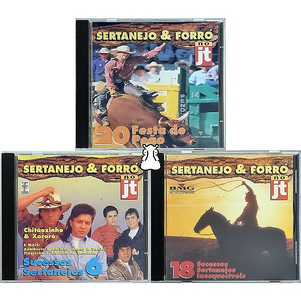 3 CDs Sucessos Sertanejos Inesquecíveis - Festa de Peão - Hm