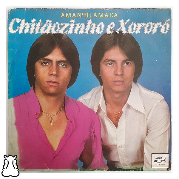 LP Chitãozinho & Xororó - Amante Amada Disco Vinil 1981 - Hm