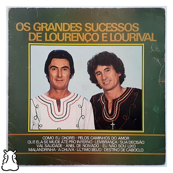 LP Os Grandes Sucessos Lourenço e Lourival - Vinil 1976 - Hm