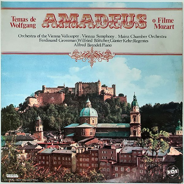 LP Mozart - Temas do Filme Amadeus Disco de Vinil 1985 - Hm