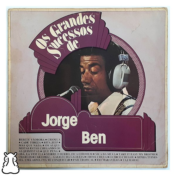 LP Os Grandes Sucessos de Jorge Ben Disco de Vinil 1981 - Hm