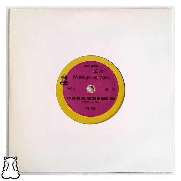 Compacto Paulinho Viola Foi Rio Passou Minha Vida Vinil - Hm