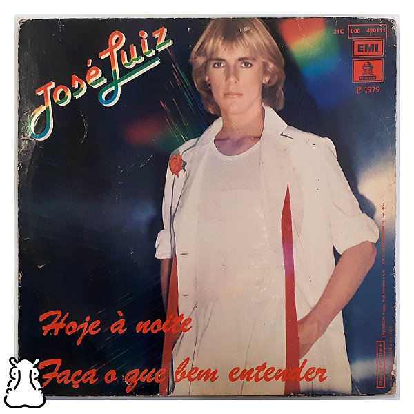EP Compacto José Luiz - Hoje A Noite - Disco Vinil 1979 - Hm
