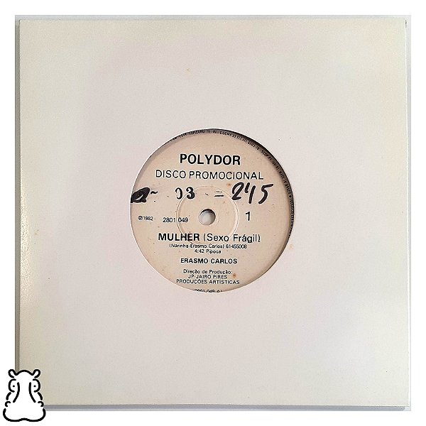 Compacto Erasmo Carlos Mulher - Promocional Vinil 1982 - Hm