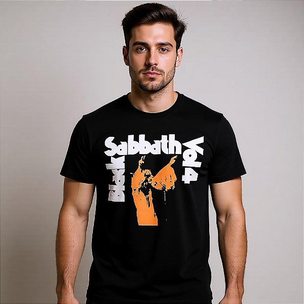 Camiseta Banda Black Sabbath Vol. 4 - Manga Curta