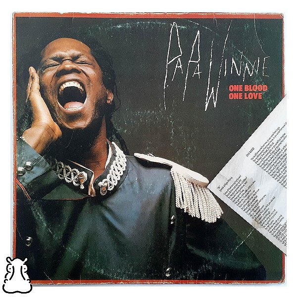 LP Papa Winnie - One Blood One Love Vinil 1989 Encarte - Hm