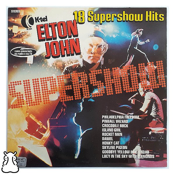 LP Elton John - 18 Supershow Hits - Disco de Vinil 1977 - Hm
