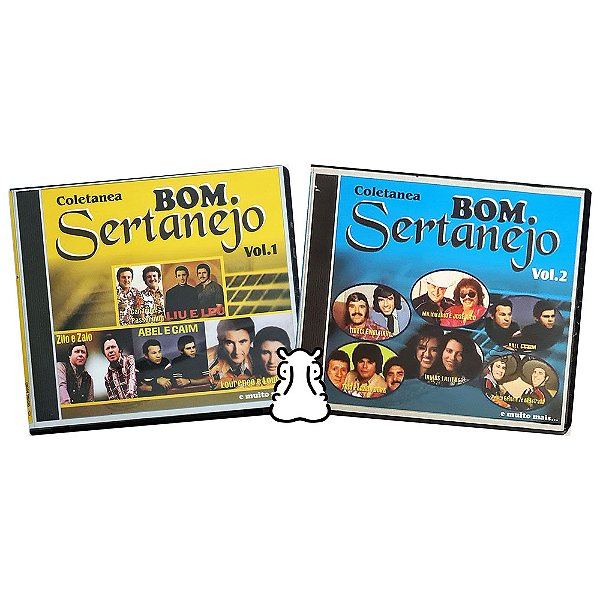 2 CDs Coletânea Bom Sertanejo Volumes 1 e 2 - Hm