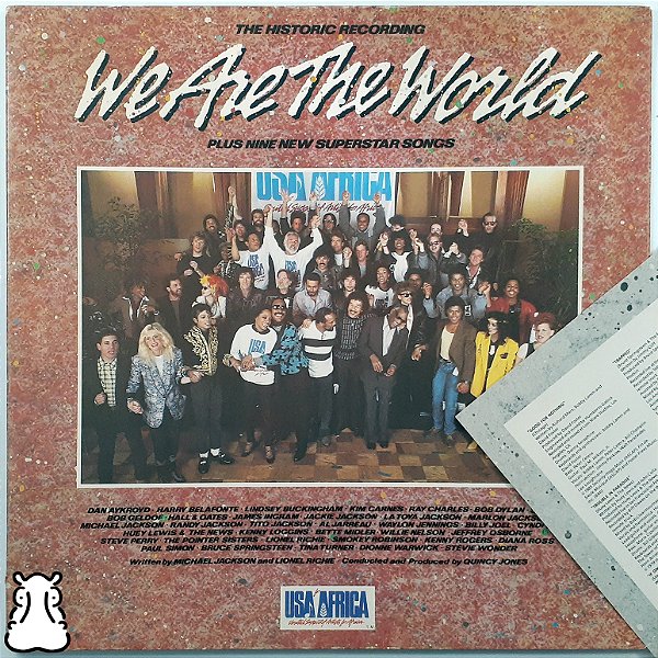 LP USA for Africa - We Are The World Vinil 1985 Encarte - Hm