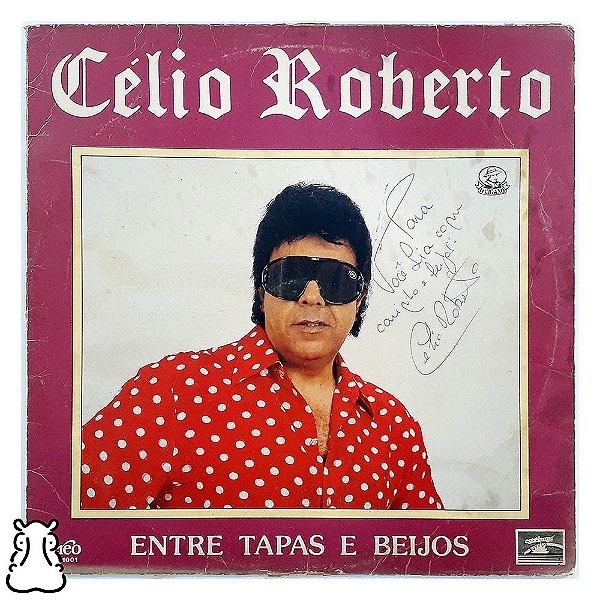 LP Célio Roberto Tapas e Beijos Vinil Dedicatória 1989 - Hm