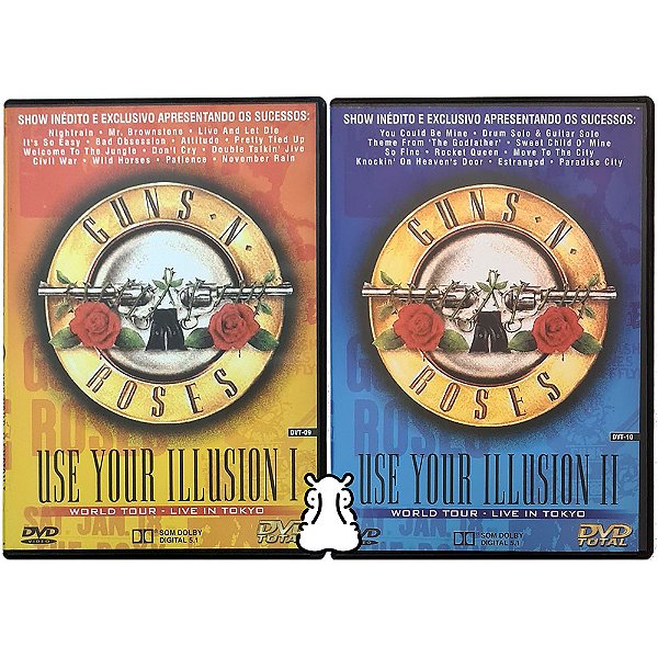 2 DVDs Guns N' Roses - Use Your Illusion I e II - Hm