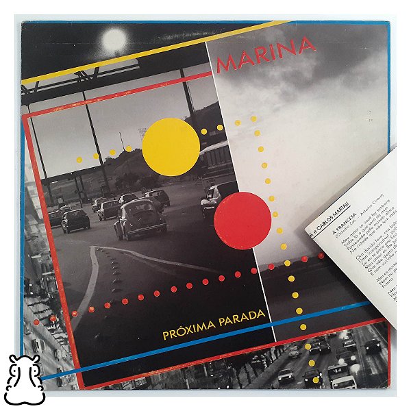 LP Marina - Próxima Parada 1989 Disco de Vinil Encarte - Hm
