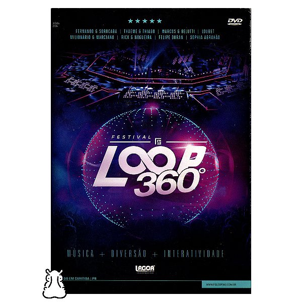 CD + DVD Loop 360° - Coletânea Sertanejo 2 CDs + 2 DVDs - Hm