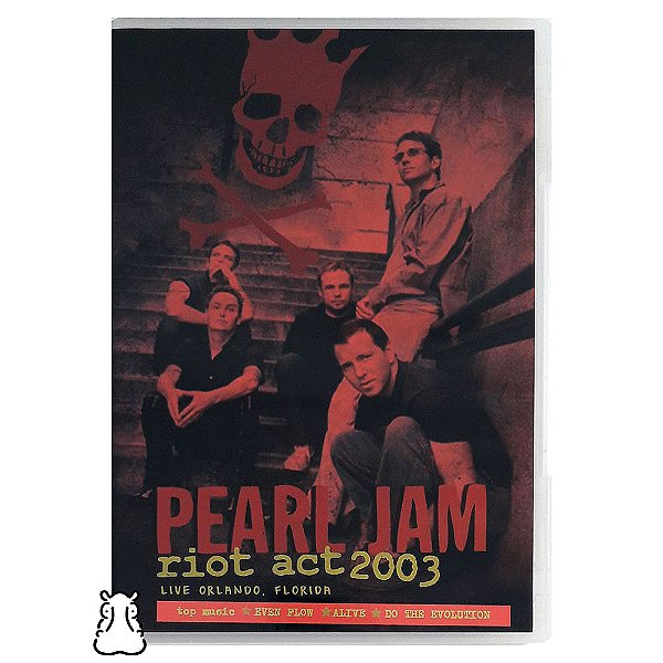 DVD Pearl Jam - Riot Act 2003 - Live Orlando, Florida - Hm