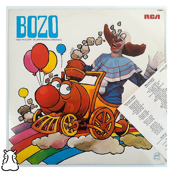 LP Bozo - 1, 2, 3 Vamos Lá - Disco Vinil 1983 Encarte - Hm