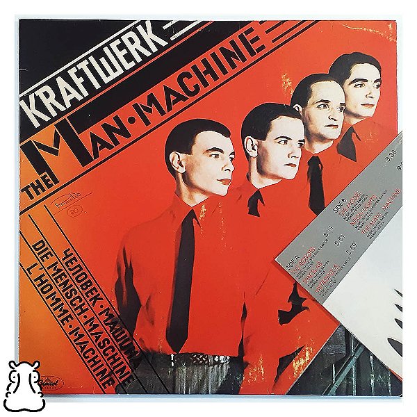 LP Kraftwerk - The Man Machine Disco Vinil 1978 Encarte - Hm