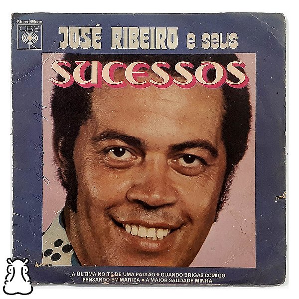 Compacto José Ribeiro e Seus Sucessos - Vinil 1974 - Hm
