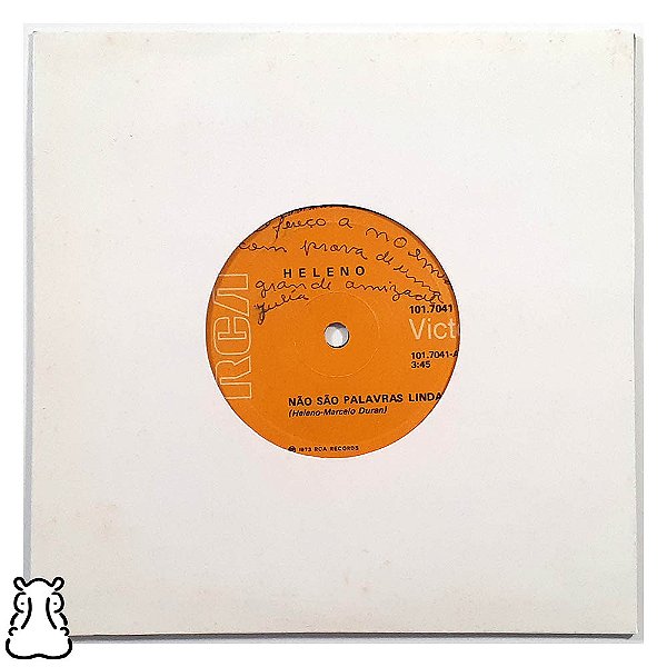 Compacto Heleno Não São Palavras Lindas - Vinil 1973 - Hm