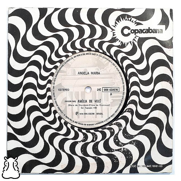 Compacto Angela Maria - Amélia de Você - Vinil 1978 - Hm