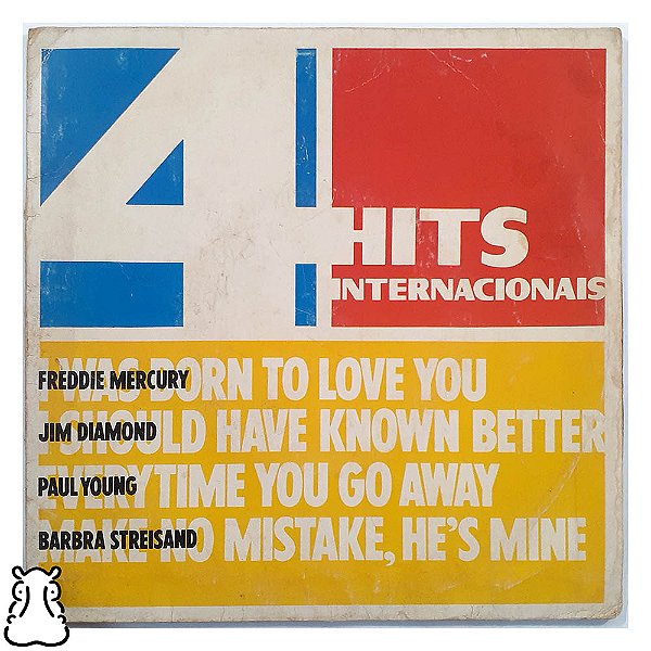 Compacto 4 Hits Internacionais - Disco de Vinil 1985 - Hm