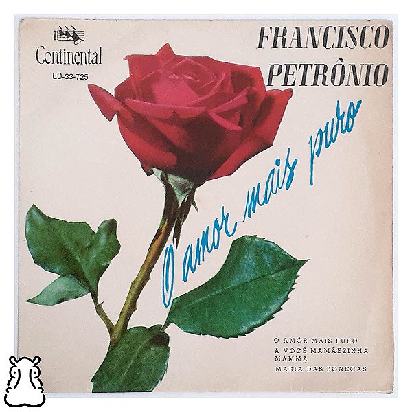 Compacto Francisco Petrônio O Amor Mais Puro Vinil 1964 - Hm