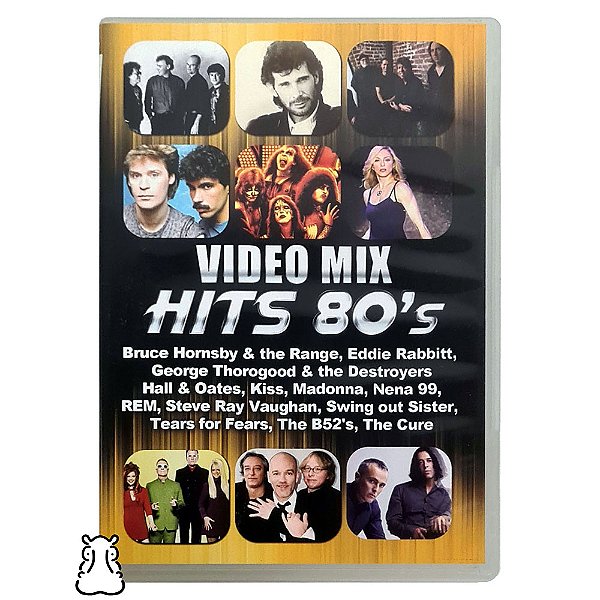 DVD Video Mix Hits 80's - Coletânea - Kiss - The Cure - Hm