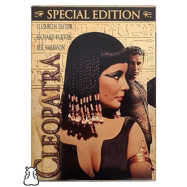 Box 3 DVDs Filme Cleópatra Ed Especial Elizabeth Taylor - Hm