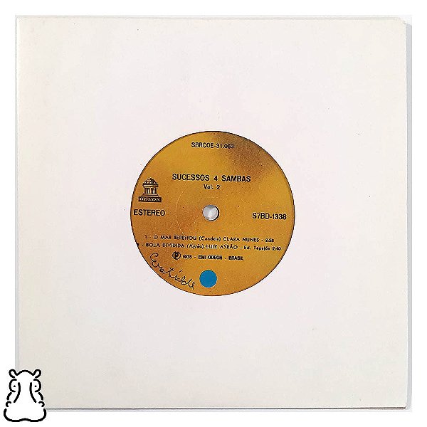 Compacto Sucessos 4 Sambas - Vol. 2 Disco de Vinil 1975 - Hm