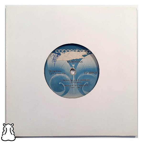 Compacto 4 Sucessos - Disco de Vinil 1980 - Hm