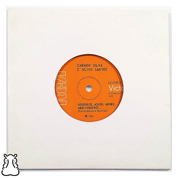 Compacto Carmen Silva Sílvio Santos Goodbye Adios Vinil - Hm
