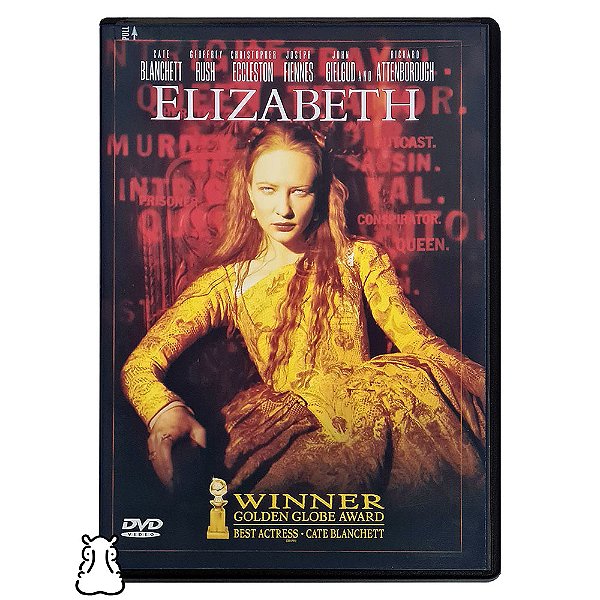 DVD Filme Elizabeth - Cate Blanchett - Importado - Hm