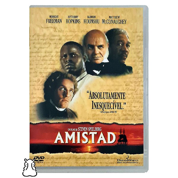DVD Filme Amistad - Morgan Freeman - Anthony Hopkins - Hm
