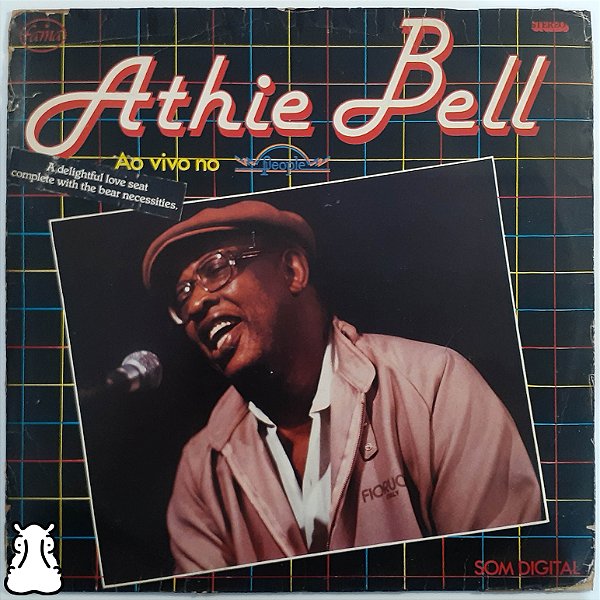 LP Athie Bell - Ao Vivo no People - Disco de Vinil 1986 - Hm