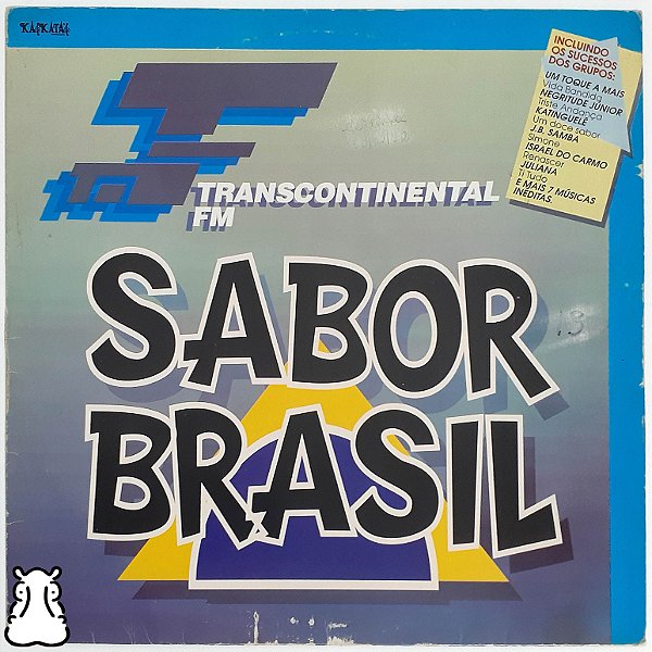 LP Transcontinental FM - Sabor Brasil Disco Vinil 1992 - Hm