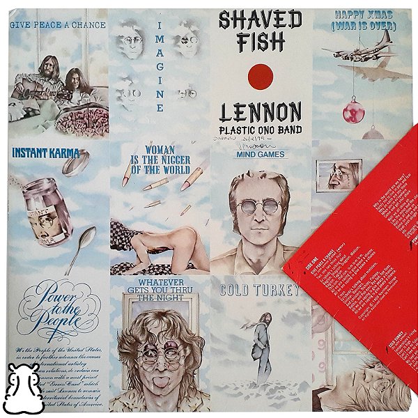 LP John Lennon - Shaved Fish - Disco Vinil 1975 Encarte - Hm
