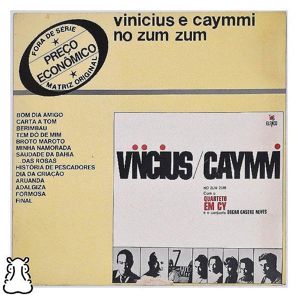 LP Vinícius de Moraes & Dorival Caymmi No Zum Zum Vinil - Hm