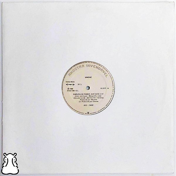 LP Simone - Disputa de Poder Vinil Amostra Single 1988 - Hm