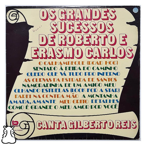 LP Gilberto Reis - Grandes Sucessos Roberto e Erasmo Carlos