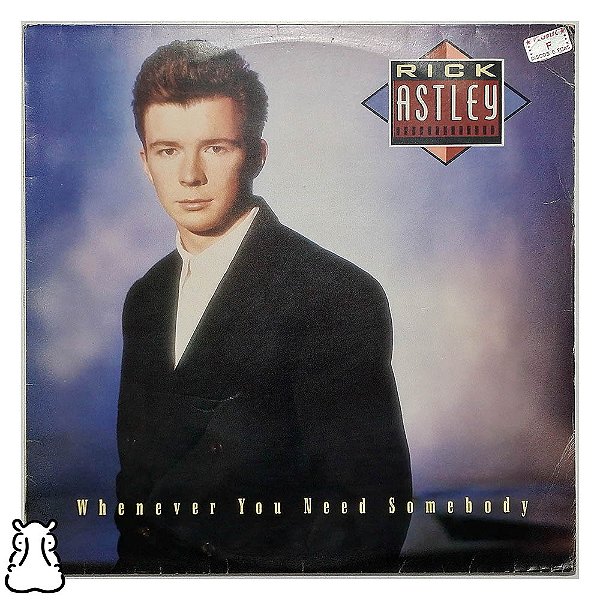 LP Rick Astley - Whenever You Need Somebody - Vinil - Hm