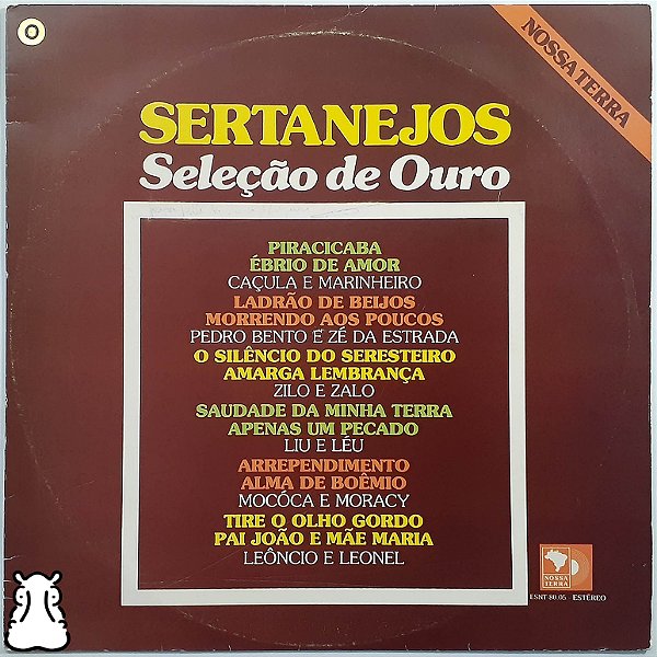 LP Sertanejos - Seleção de Ouro - Disco de Vinil 1980 - Hm