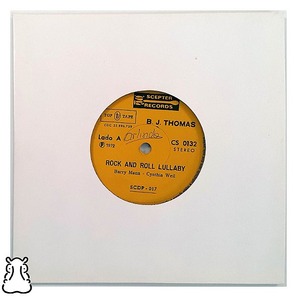 Compacto BJ Thomas - Rock And Roll Lullaby - 1972 Vinil - Hm